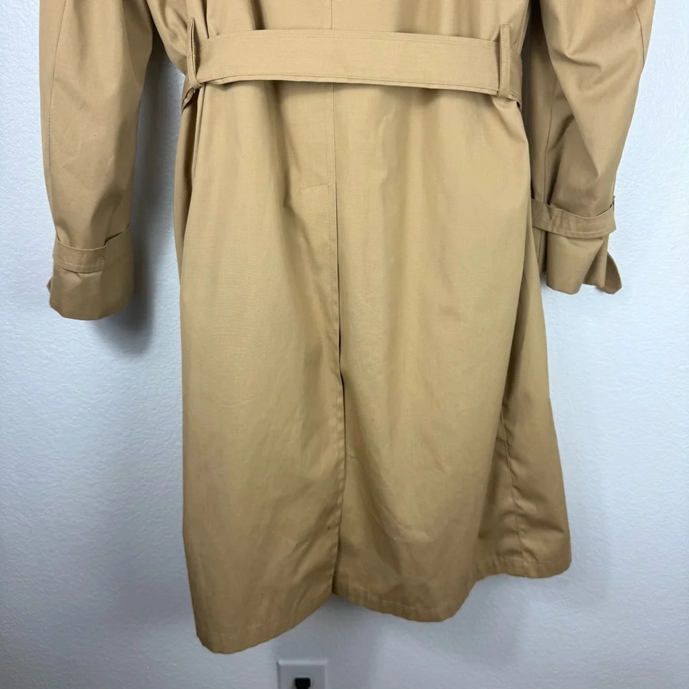 Clipper Mist vintage Classic Tan Trench Coat size 40